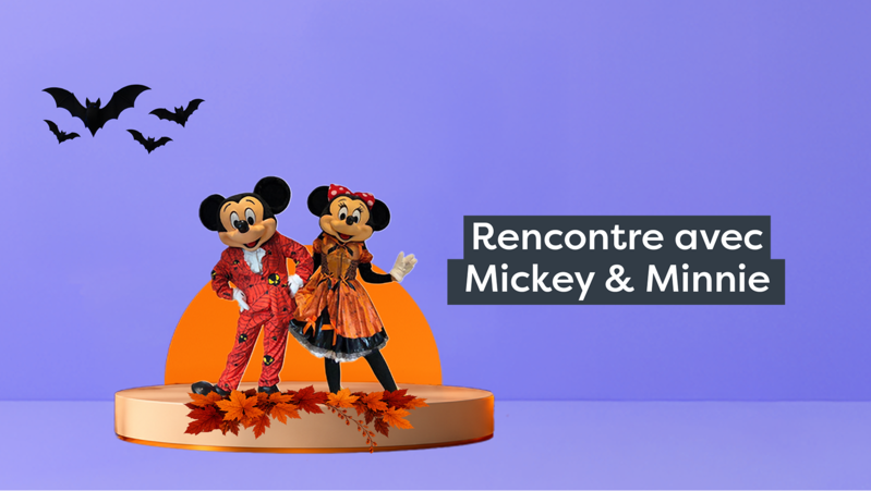 Rencontre avec Mickey et Minnie d'Halloween