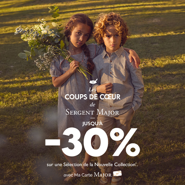 Coups de cœur chez Sergent Major : jusqu'à -30% du 4 au 17 mars 2026